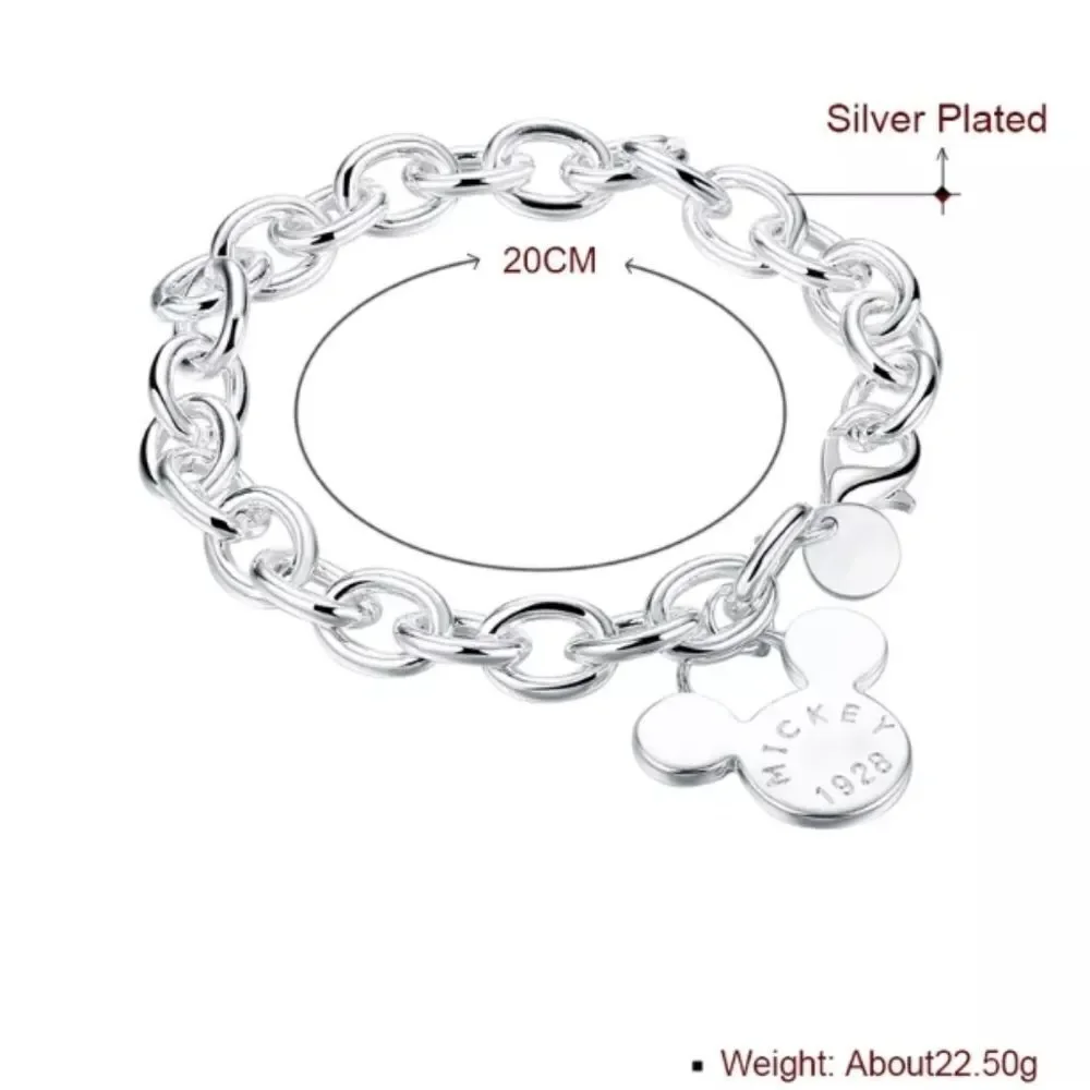Disney's Mickey Mouse Silver Plated Bracelet